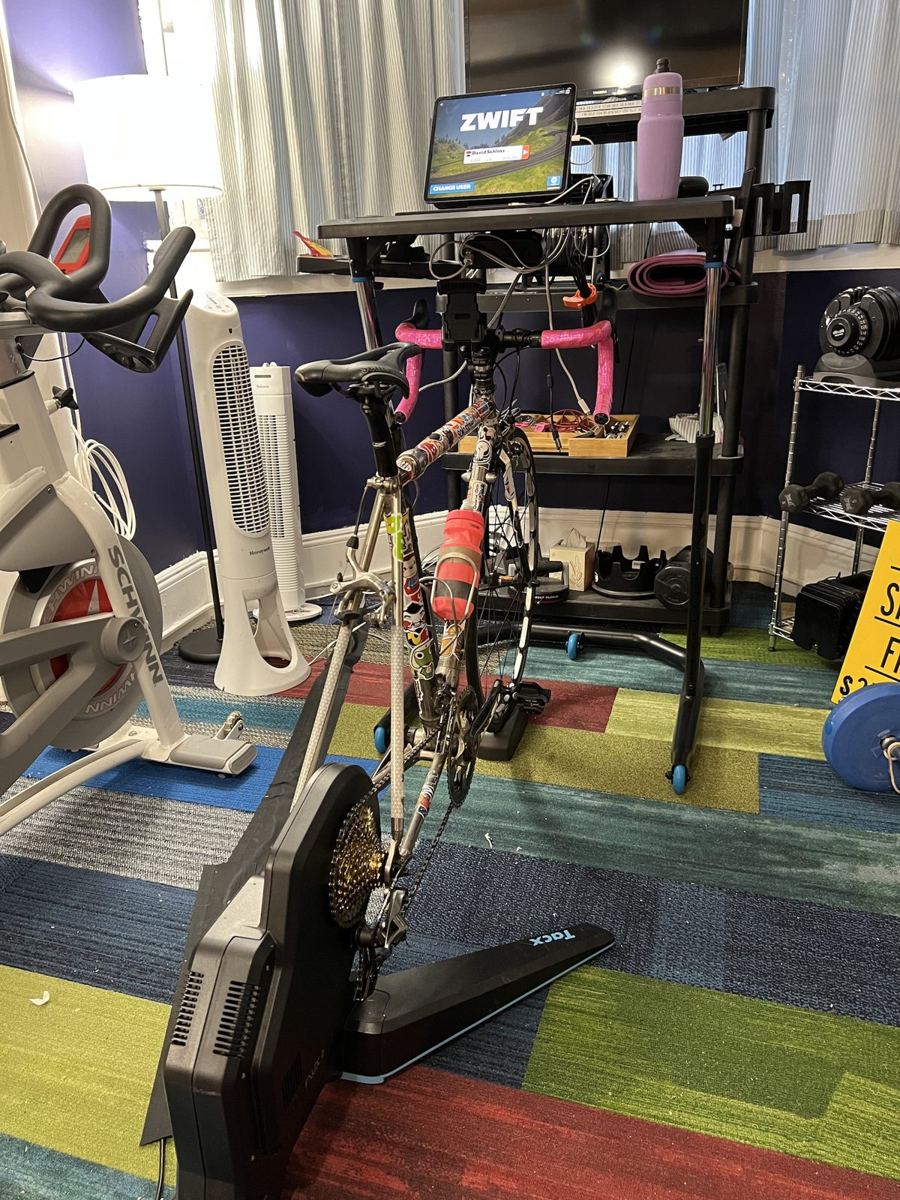 Zwift loaded and ready to go.