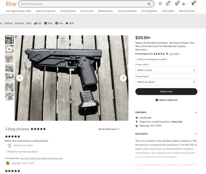 3D Printed items can be an extra source of revenue.